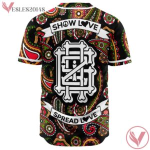 Paisely Griz Show Peace And Love Baseball Jersey For EDM Festivals - Vesles2014s 3