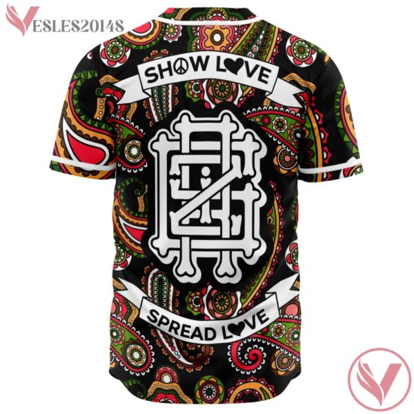 Paisely Griz Show Peace And Love Baseball Jersey For EDM Festivals - Vesles2014s 3