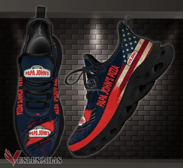 Papa John's Pizza Custom Shoes, Best Running Shoes For Fans - Vesles2014S