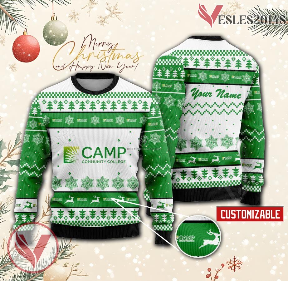 Paul D Camp Community College Custom Ugly Christmas Sweater, Unique Gift For Fans - Vesles2014s