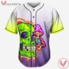 Peace Love And Wubz Trippy Skull Gradient Baseball Jersey For EDM Festivals - Vesles2014s