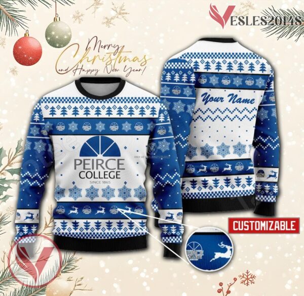 Peirce College Custom Ugly Christmas Sweater, Unique Gift For Fans - Vesles2014s
