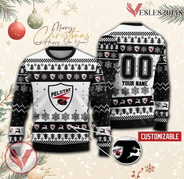 Peliitat Hockey Custom Ugly Christmas Sweater, Unique Gift For Fans - Vesles2014s