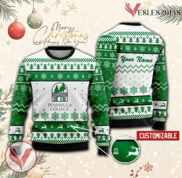 Peninsula College Custom Ugly Christmas Sweater, Unique Gift For Fans - Vesles2014s