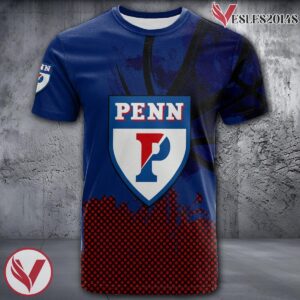 Penn Quakers Basketball Grunge Pattern Unique Personalized T Shirts - Vesles2014S