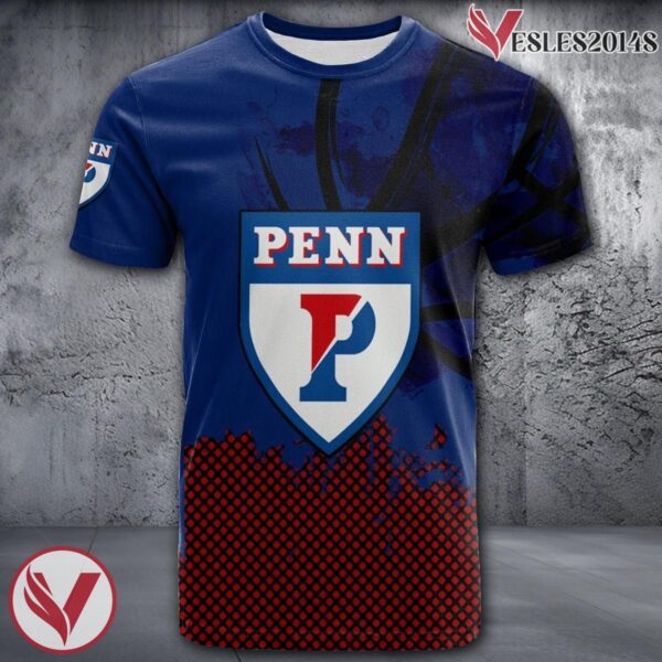 Penn Quakers Basketball Grunge Pattern Unique Personalized T Shirts - Vesles2014S