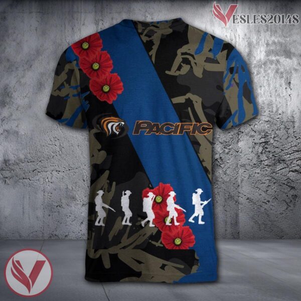 Penn Quakers NCAA With Red Poppy Flower 3D Shirt, Unique Gift For Fans - Vesles2014S 1