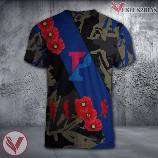 Penn State Nittany Lions NCAA With Red Poppy Flower 3D Shirt, Unique Gift For Fans - Vesles2014S 1