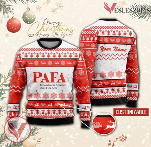 Pennsylvania Academy of Fine Arts Custom Ugly Christmas Sweater, Unique Gift For Fans - Vesles2014s