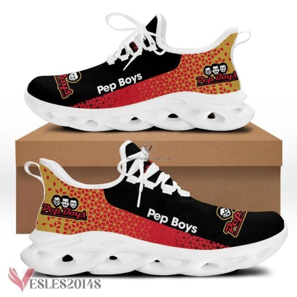 Pep Boys Logo Custom Shoes Style 1, Best Running Shoes For Fans - Vesles2014S 1