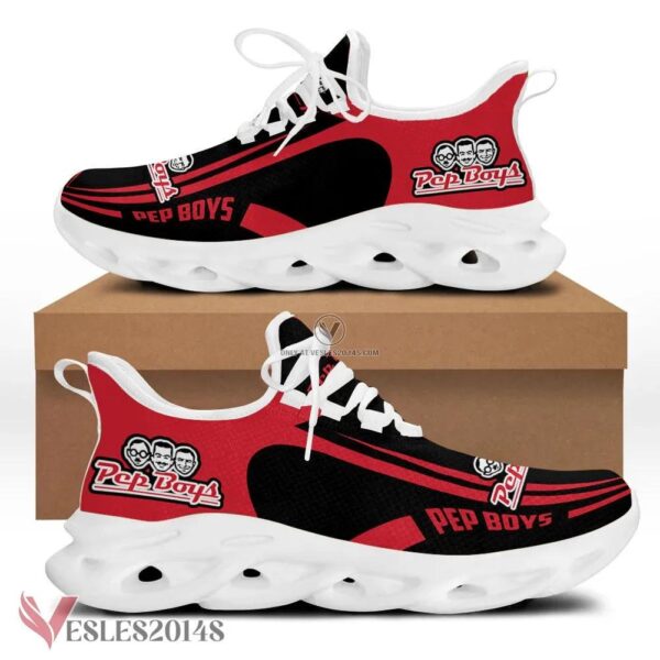 Pep Boys Logo Custom Shoes Style 3, Best Running Shoes For Fans - Vesles2014S 1
