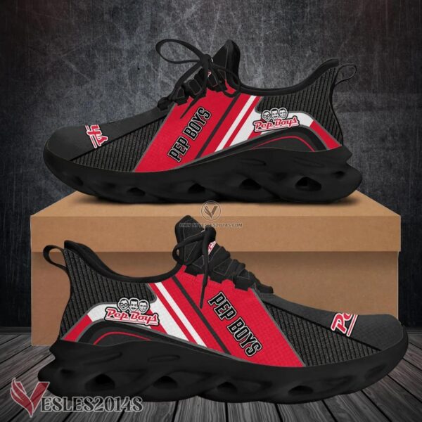 Pep Boys Logo Custom Shoes Style 6, Best Running Shoes For Fans - Vesles2014S