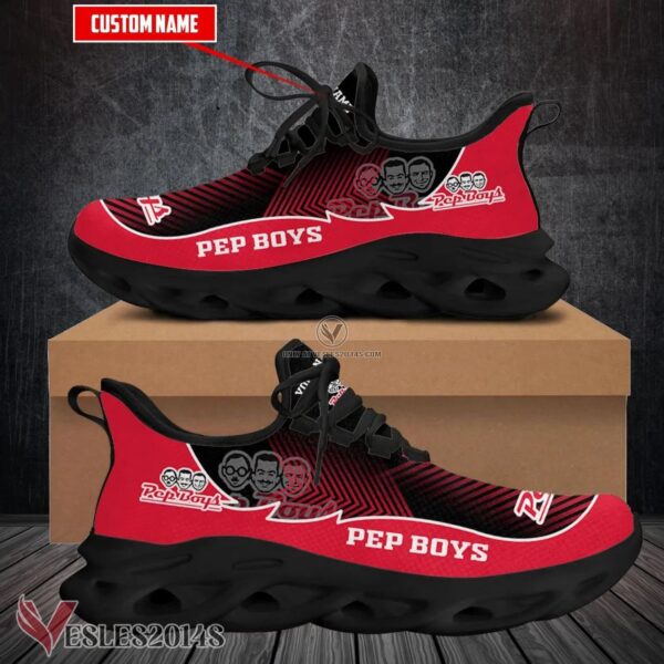 Pep Boys Logo Custom Shoes Style 8, Best Running Shoes For Fans - Vesles2014S