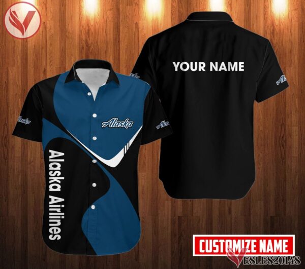 Personalized Alaska Airlines Uniform Custom Clothes, Unique Gifts For Employee - Vesles2014s