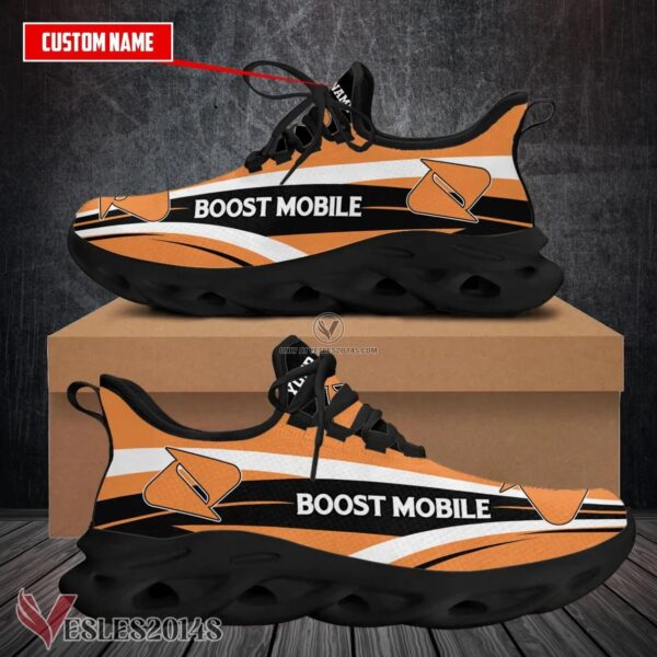 Personalized Boost Mobile Logo Custom Shoes, Best Running Shoes For Fans - Vesles2014S