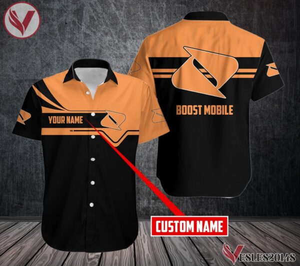 Personalized Boost Mobile Uniform Custom Clothes Style 1, Unique Gifts For Employee - Vesles2014s