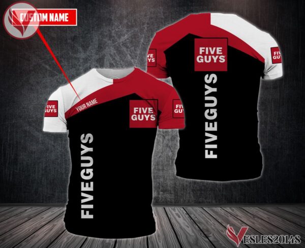Personalized Five Guys Uniform Custom Clothes Style 2, Unique Gifts For Employee - Vesles2014s 1