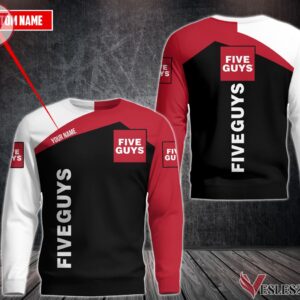 Personalized Five Guys Uniform Custom Clothes Style 2, Unique Gifts For Employee - Vesles2014s 2