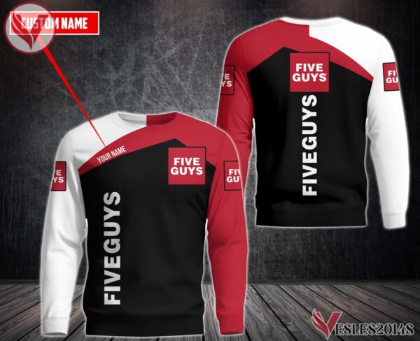 Personalized Five Guys Uniform Custom Clothes Style 2, Unique Gifts For Employee - Vesles2014s 2