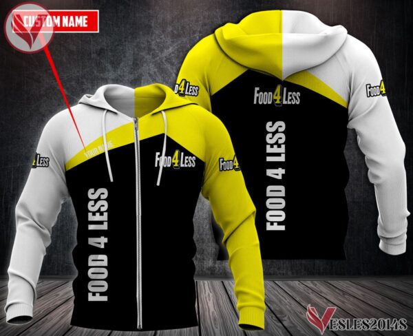 Personalized Food 4 Less Uniform Custom Clothes Style 1, Unique Gifts For Employee - Vesles2014s 2