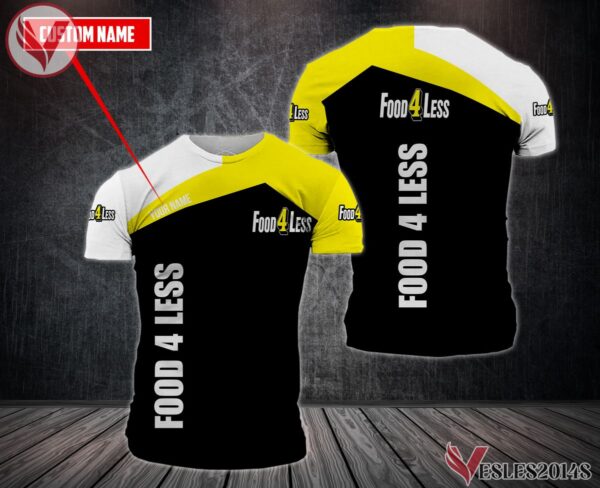 Personalized Food 4 Less Uniform Custom Clothes Style 1, Unique Gifts For Employee - Vesles2014s 3