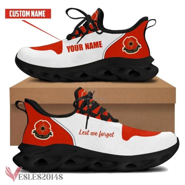 Personalized Lest We Forget Logo Custom Shoes, Best Running Shoes For Fans - Vesles2014S 1