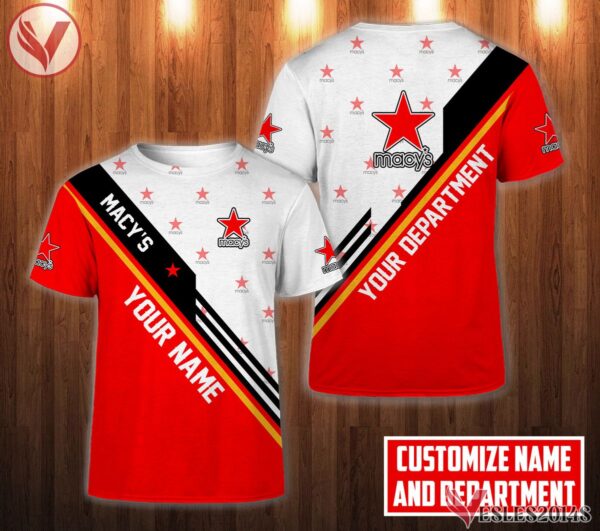 Personalized Macy's Uniform Custom Clothes, Unique Gifts For Employee - Vesles2014s 3