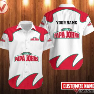 Personalized Papa John's Pizza Uniform Custom Clothes Style 2, Unique Gifts For Employee - Vesles2014s
