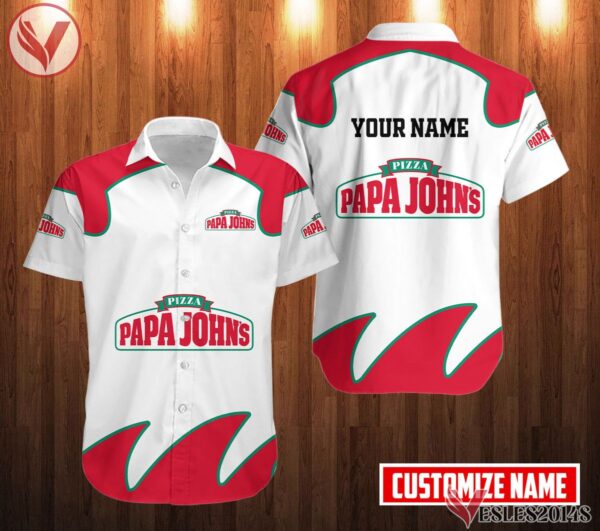 Personalized Papa John's Pizza Uniform Custom Clothes Style 2, Unique Gifts For Employee - Vesles2014s