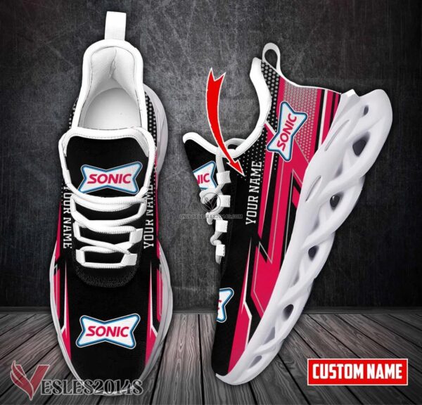 Personalized Sonic Drive-in Logo Custom Shoes, Best Running Shoes For Fans - Vesles2014S 1