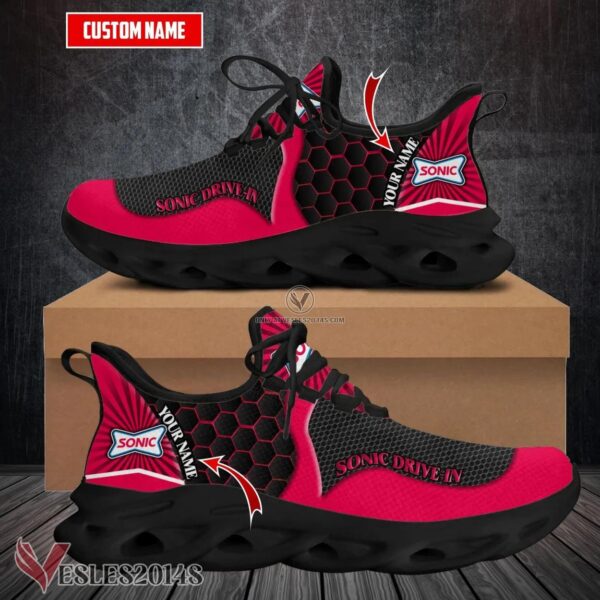 Personalized Sonic Drive-in Logo Custom Shoes Style 7, Best Running Shoes For Fans - Vesles2014S