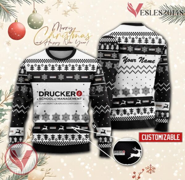 Peter F. Drucker and Masatoshi Ito Graduate School of Management Custom Ugly Christmas Sweater, Unique Gift For Fans - Vesles2014s