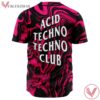 Pink Liquid Anti Techno Techno Club Baseball Jersey - Vesles2014s