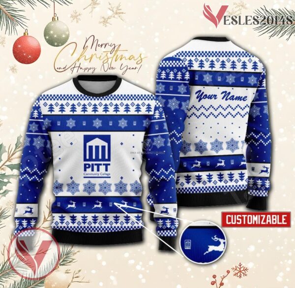 Pitt Community College Custom Ugly Christmas Sweater, Unique Gift For Fans - Vesles2014s