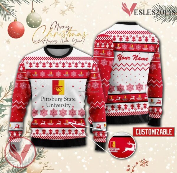 Pittsburg State University Custom Ugly Christmas Sweater, Unique Gift For Fans - Vesles2014s