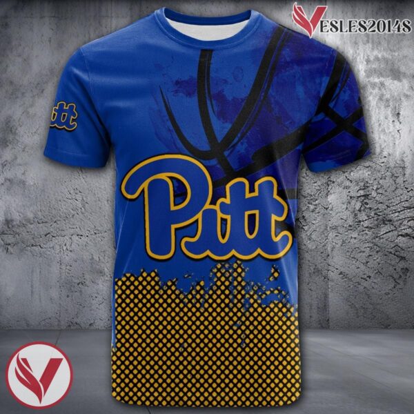 Pittsburgh Panthers Basketball Grunge Pattern Unique Personalized T Shirts - Vesles2014S