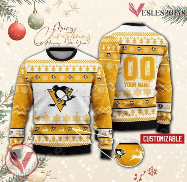 Pittsburgh Penguins Hockey Custom Ugly Christmas Sweater, Unique Gift For Fans - Vesles2014s