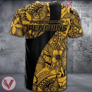 Pittsburgh Penguins Polynesian Pattern Shirt, Unique Gifts For NHL Fans - Vesles2014s 1