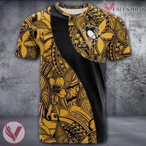 Pittsburgh Penguins Polynesian Pattern Shirt, Unique Gifts For NHL Fans - Vesles2014s