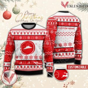 Pizza Hut Personalized Logo Ugly Christmas Sweater, Unique Gift For Fans - Vesles2014s