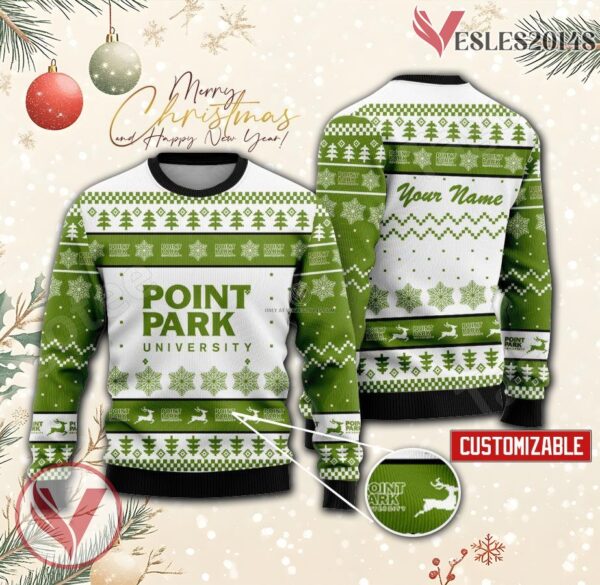 Point Park University Custom Ugly Christmas Sweater, Unique Gift For Fans - Vesles2014s