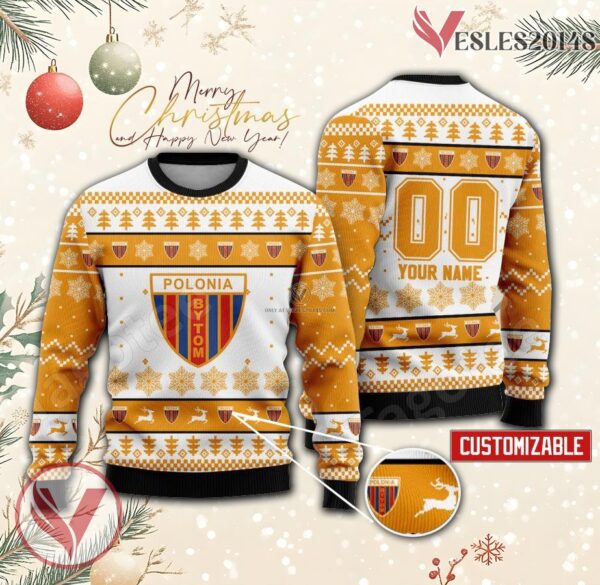 Polonia Bytom Custom Ugly Christmas Sweater, Unique Gift For Fans - Vesles2014s