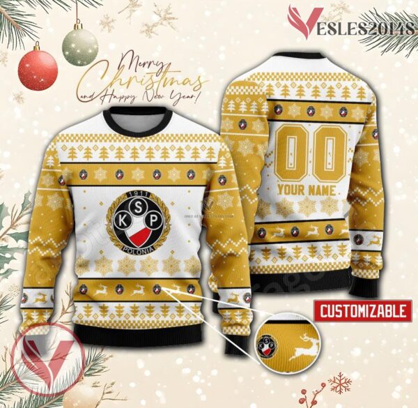 Polonia Warszawa Custom Ugly Christmas Sweater, Unique Gift For Fans - Vesles2014s