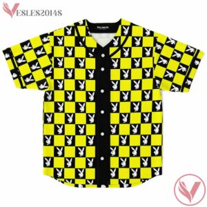 Pop Art Playboy Pattern Baseball Jersey - Vesles2014s
