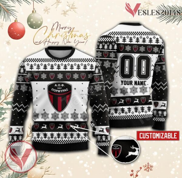 Porfyras Women Custom Ugly Christmas Sweater, Unique Gift For Fans - Vesles2014s