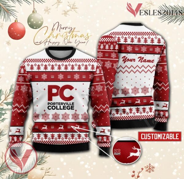 Porterville College Custom Ugly Christmas Sweater, Unique Gift For Fans - Vesles2014s