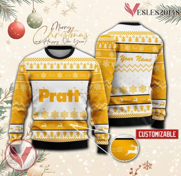 Pratt Institute Custom Ugly Christmas Sweater, Unique Gift For Fans - Vesles2014s