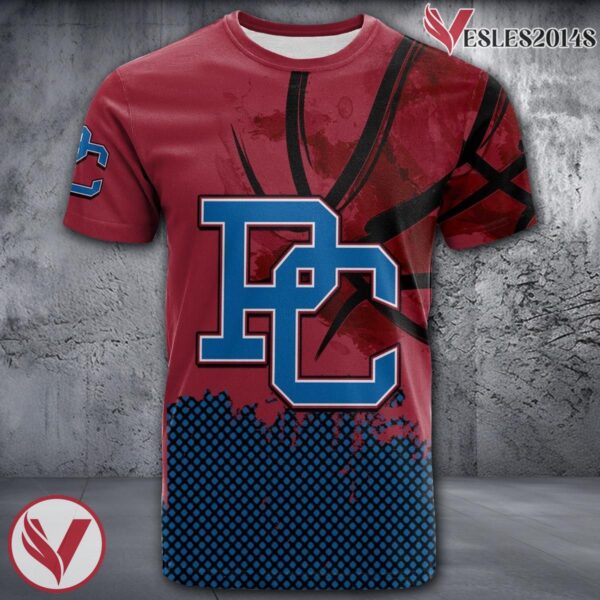 Presbyterian Blue Hose Basketball Grunge Pattern Unique Personalized T Shirts - Vesles2014S