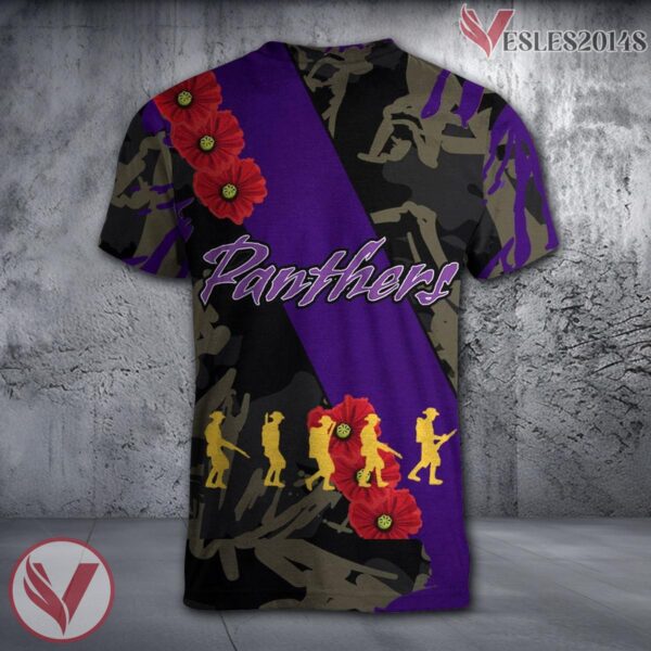 Presbyterian Blue Hose NCAA With Red Poppy Flower 3D Shirt, Unique Gift For Fans - Vesles2014S 1