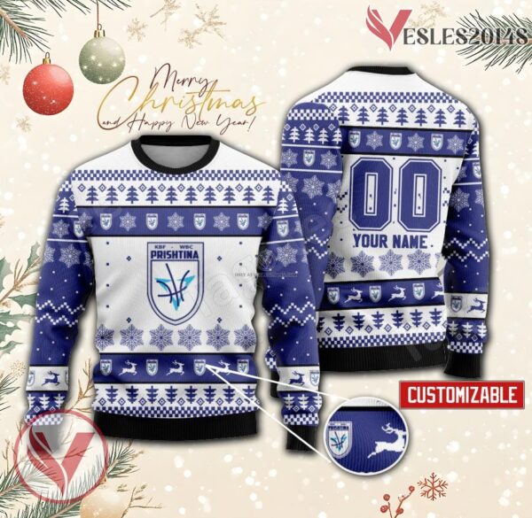 Prishtina Women Custom Ugly Christmas Sweater, Unique Gift For Fans - Vesles2014s